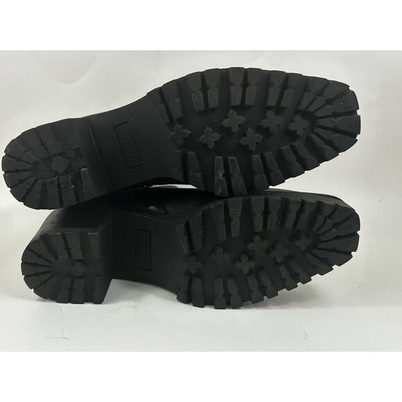 Andre Assous Womens Milla Leather Boots Black Size 8 Bootie Worn Once Block - Picture 10 of 10